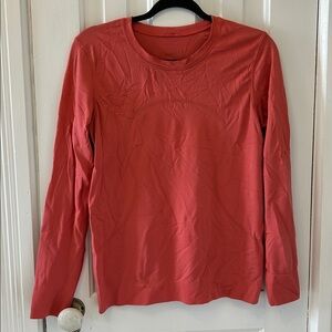 lululemon athletica Vibrant Orange Long Sleeve Top
